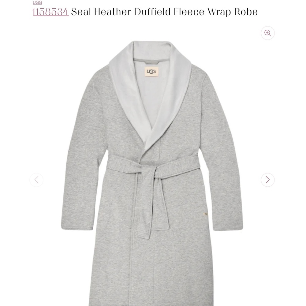 UGG Light Gray Women's Robe - XS - Picture 2 of 5